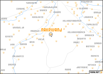 map of Nakrivanj