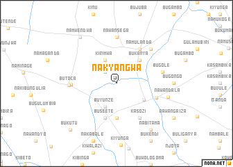 map of Nakyangwa
