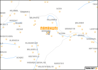 map of Namāhūnī