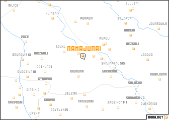 map of Namajūnai