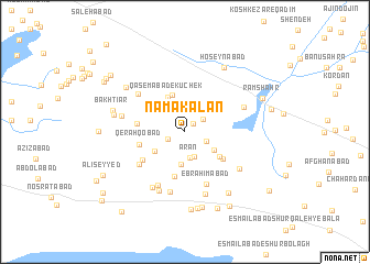 map of Namak Ālān