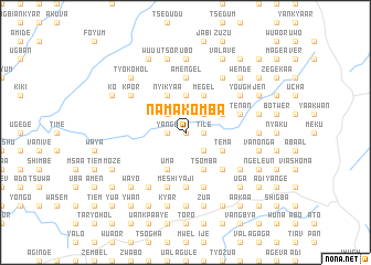 map of Namakomba
