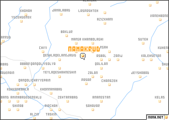 map of Namak Rūd