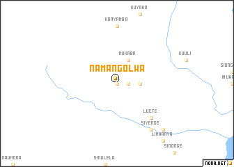 map of Namangolwa