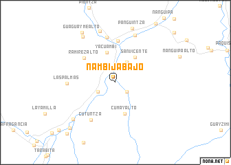 map of Nambija Bajo