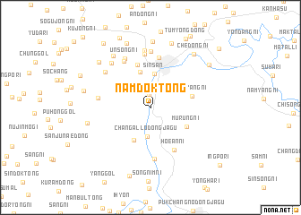 map of Namdŏk-tong