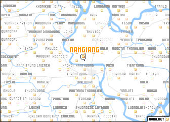 map of Nam Giang