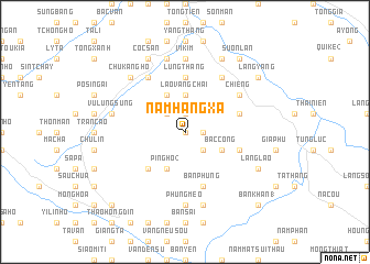 map of Nậm Hang Xa