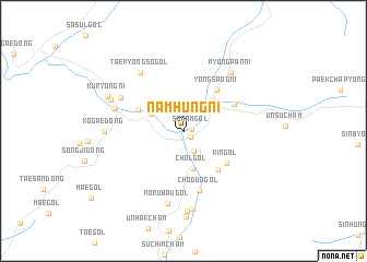 map of Namhŭng-ni
