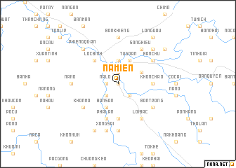 map of Nà Miên