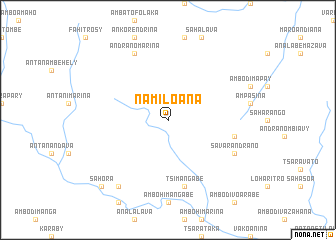 map of Namiloana