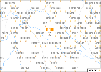 map of Nà Mỉ