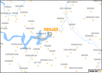 map of Namjŏn
