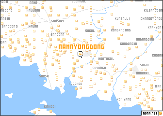 map of Namnyŏng-dong