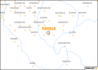 map of Namoué