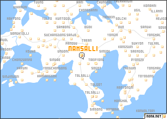 map of Namsal-li