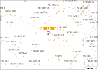 map of Namsan-ni
