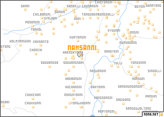 map of Namsan-ni