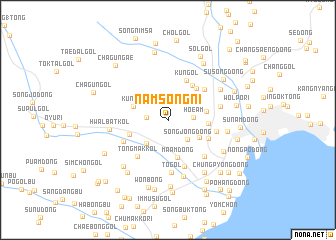 map of Namsŏng-ni