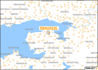 map of Namŭn-gol