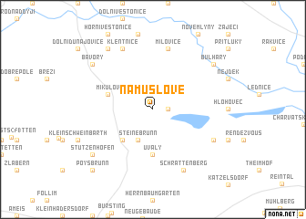 map of Na Mušlově