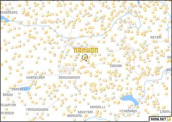 map of Namwŏn