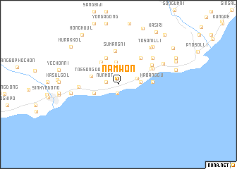 map of Namwŏn