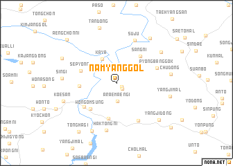 map of Namyang-gol