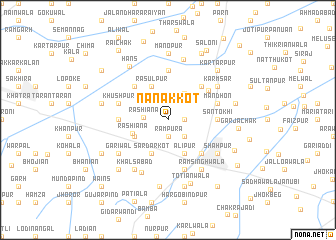 map of Nānak Kot