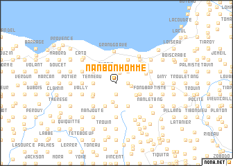 map of Nan Bonhomme