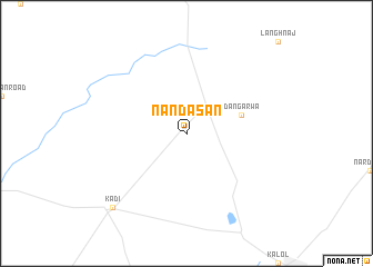 map of Nandāsan