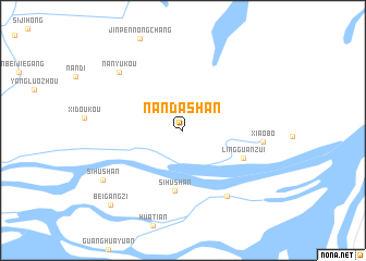 map of Nandashan