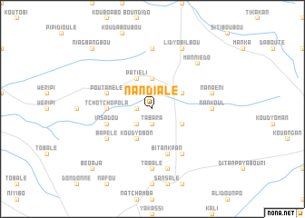 map of Nandialé