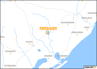 map of Nandigām