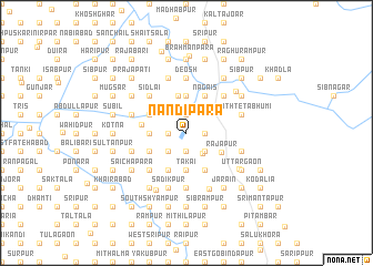 map of Nandīpāra