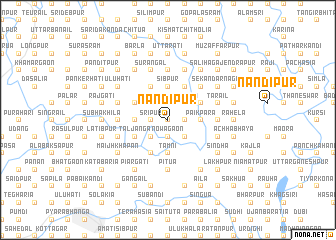 map of Nandīpur