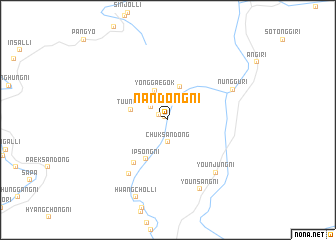map of Nandŏng-ni