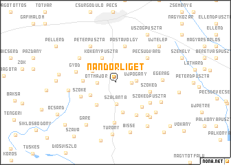 map of Nándorliget