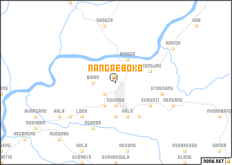 map of Nanga Eboko