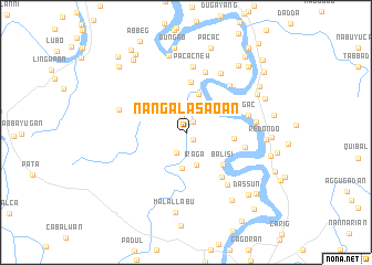 map of Nangalasaoan