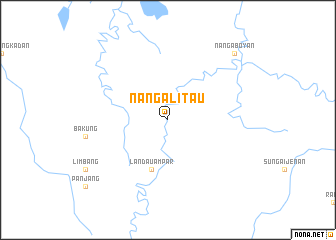 map of Nanga Litau