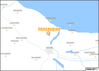 map of Nangaoqiao