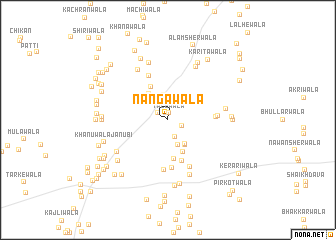 map of Nangāwāla