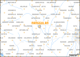 map of Nanggulan