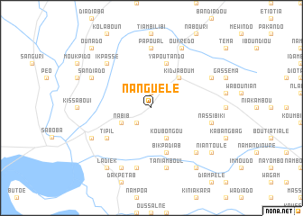 map of Nanguélé