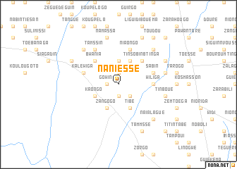 map of Naniessé