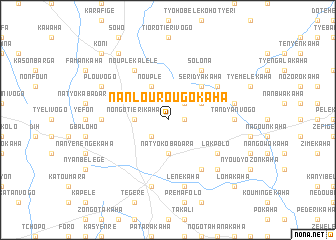 map of Nanlourougokaha