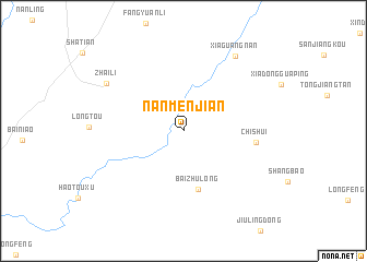 map of Nanmenjian