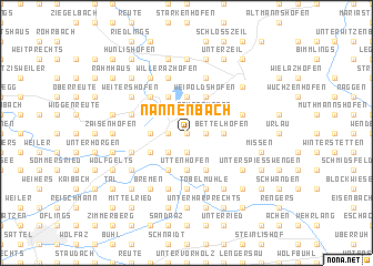map of Nannenbach