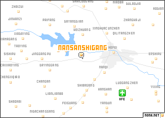 map of Nansanshigang